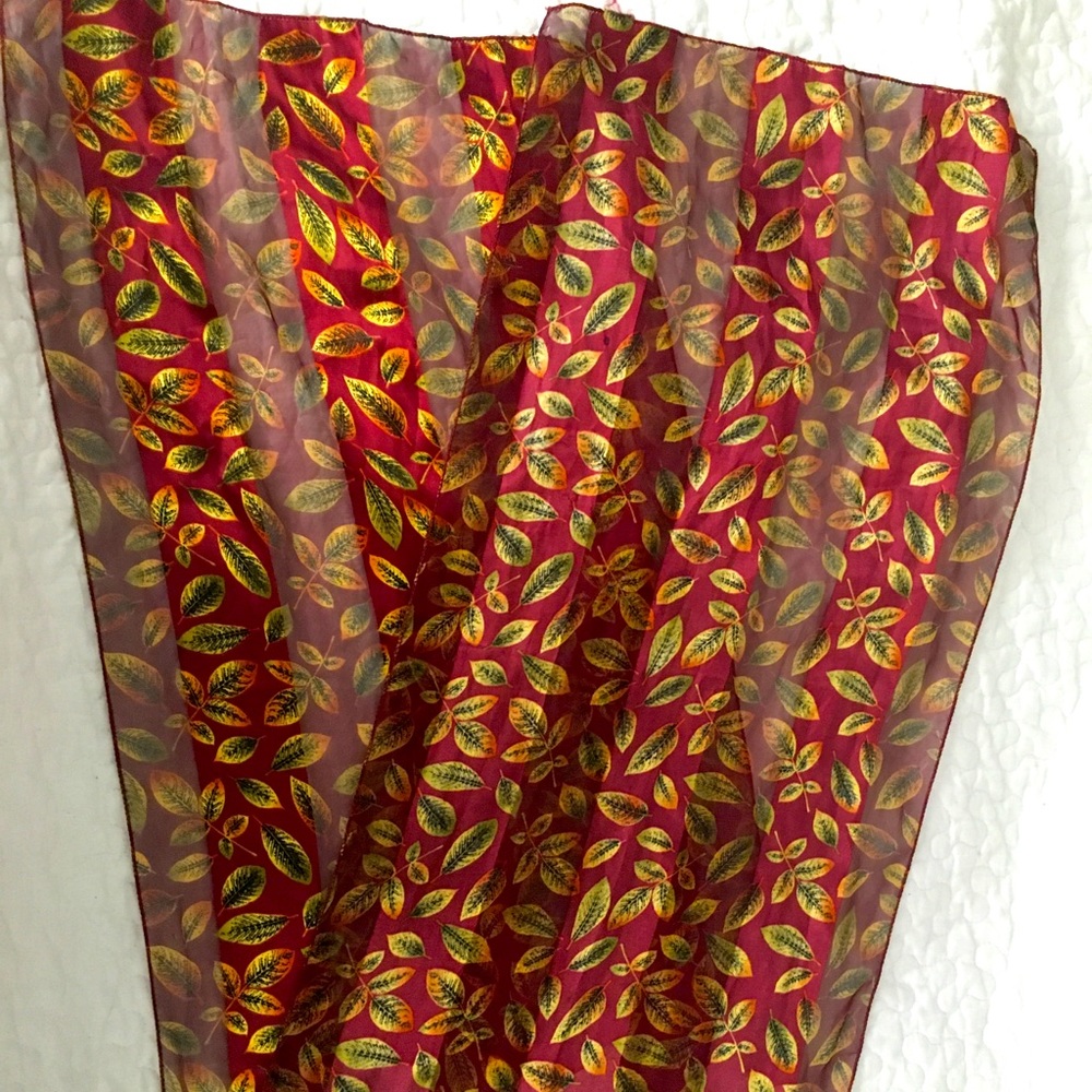 Red Autumn Leaf Scarf